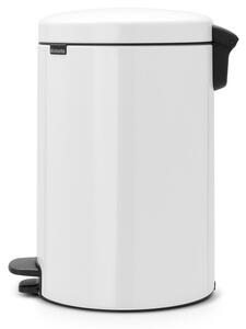 Biały stalowy kosz na śmieci z pedałem 20 l NewIcon – Brabantia