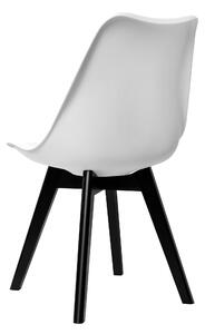 Krzesło tapicerowane Nantes Black biały