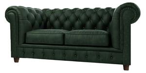 Ciemnozielona aksamitna sofa 184 cm Cambridge – Ropez