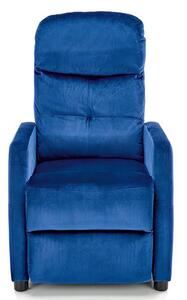Granatowy rozkładany fotel wypoczynkowy - Amigos 3X