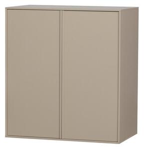 Kremowa szafa modułowa z litego drewna sosnowego 100x110 cm Daily – vtwonen