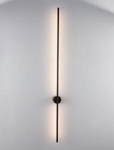 TUNJA LE42606 cienki kinkiet asymetryczny na ścianę czarny LED 120cm