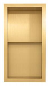 Półka łazienkowa wnękowa Estiva PARCEL Gold 60x30x10 cm złota szczotkowana 1 szt