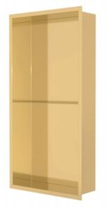 Półka łazienkowa wnękowa Estiva PARCEL Gold 60x30x10 cm złota szczotkowana 1 szt
