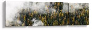 Obraz lasu w chmurach (170x50 cm)