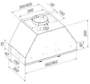Okap GLOBALO Floweri 60.2 Czarny