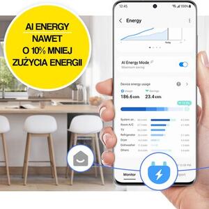 Lodówka SAMSUNG RF24BB620EB1EO Side by side AI No Frost 177.8cm Grafitowa stal