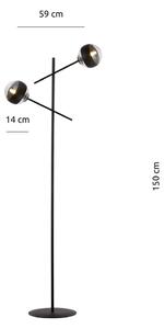 Lampy Podłogowe Linear Lp2 Black/Stripe Emibig