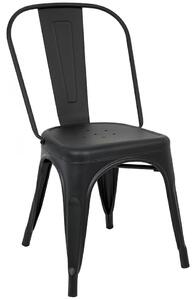 Loftowe krzesło bez podłokietników Tower czarne
