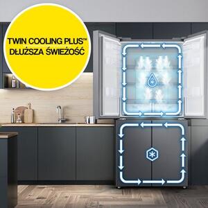 Lodówka SAMSUNG RF24BB620EB1EO Side by side AI No Frost 177.8cm Grafitowa stal
