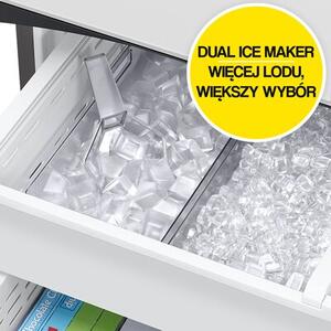 Lodówka SAMSUNG RF24BB620EB1EO Side by side AI No Frost 177.8cm Grafitowa stal