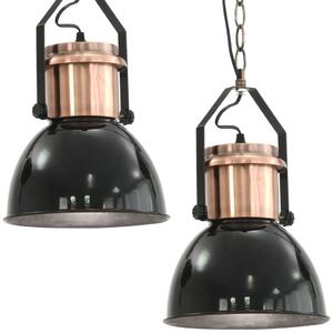 Czarna lampa wisząca w stylu loftowym 2 sztuki - EX156-Nilos