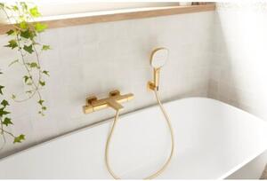 Bateria wannowa natynkowa KFA ARMATURA Malaga 5754-010-31 Złoto szczotkowane