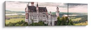 Obraz - Zamek na skałach (170x50 cm)