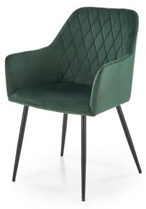 Krzeso tapicerowane K558 VELVET zielone