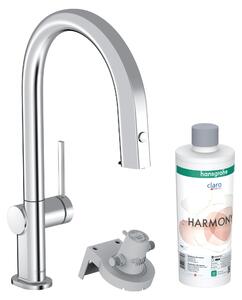 Hansgrohe Aqittura M91 - Bateria zlewozmywakowa z wycigan wylewk i filtrem, sBox, chrom 76800000