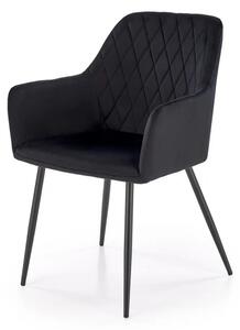 Krzeso tapicerowane K558 VELVET czarne