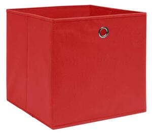Pudełka z włókniny, 4 szt., 28x28x28 cm, czerwone