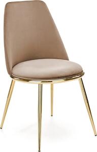Krzeso tapicerowane K460 VELVET beowe