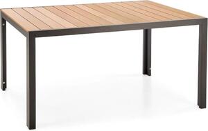 Stó ogrodowy FIERRO 90x150 brzowy/czarny