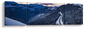 Obraz ośnieżonego stoku (170x50 cm)