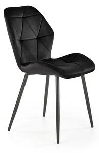 Krzeso tapicerowane K453 VELVET czarne