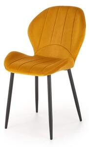 Krzeso tapicerowane K538 VELVET musztardowe