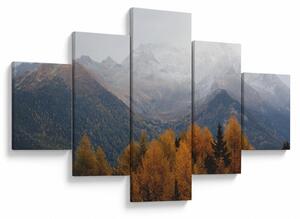 Obraz - Widok na grzbiety górskie (125x70 cm)