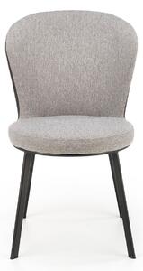 Nowoczesne szare tapicerowane krzesło - Narso