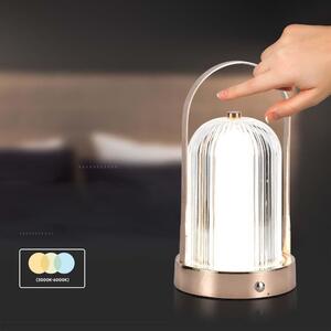 Lampka Biurkowa Nocna V-TAC 1W LED 22cm Ładowanie USB Ściemnianie Matowe Złoto VT-1057 3000K-6000K 55lm