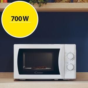 Kuchenka mikrofalowa CANDY CMG20SMW 700W średnica 25.5 cm pojemność 20L Weight Defrost Biały