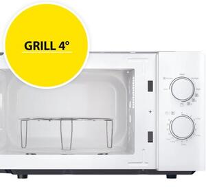Kuchenka mikrofalowa CANDY CMG20SMW 700W średnica 25.5 cm pojemność 20L Weight Defrost Biały