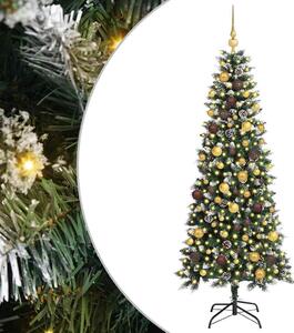 Sztuczna choinka z podstawą Zielony 180 cm PVC, plastik i stal