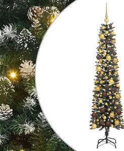 Sztuczna choinka z podstawą Zielony 180 cm PVC, plastik i stal