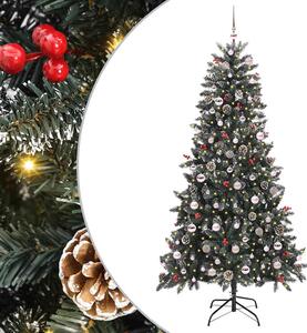 Sztuczna choinka z podstawą Zielony 210 cm PVC, plastik i stal