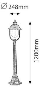Lampa ogrodowa stojąca New York 8700 Rabalux