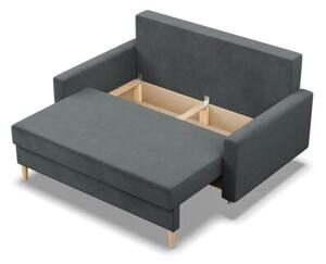 Sofa rozkÅadana, MILO, velvet, 152x92x92 cm, ciemny szary | TYLETEGOTU