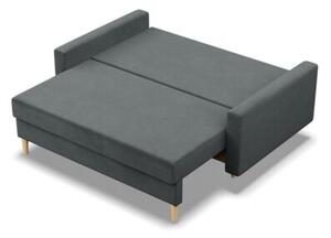 Sofa rozkÅadana, MILO, velvet, 152x92x92 cm, ciemny szary | TYLETEGOTU