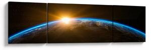 Obraz planety Ziemi z kosmosu (170x50 cm)