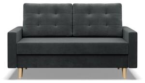 Sofa rozkÅadana, MILO, velvet, 152x92x92 cm, ciemny szary | TYLETEGOTU