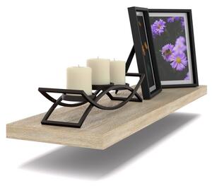 Półka Wisząca STIVMEBLE Ścienna 60 cm na książki zdjęcia 60x15x1,8 cm Dąb Sonoma