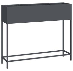 Podwyższona doniczka ogrodowa Antracyt 100 x 26 x 82 cm Stal
