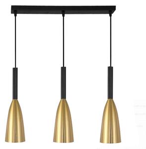 Lampa sufitowa metalowa klosz wisząca AT38-3SZ-Gold