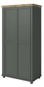 Szafa EVORA 2D 108cm zielona/dÄ b lefkas dwudrzwiowa