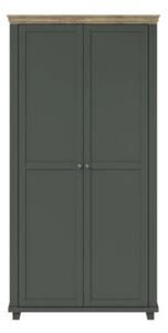 Szafa EVORA 2D 108cm zielona/dÄ b lefkas dwudrzwiowa