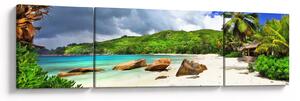 Obraz - Seszele, Takamaka beach (170x50 cm)