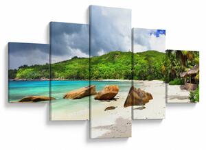 Obraz - Seszele, Takamaka beach (125x70 cm)