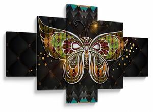 Obraz - Magiczny motyl (125x70 cm)