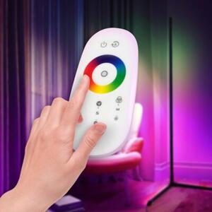 Lampa podłogowa MASTERLED LED RGB 20W 140cm pilot stojąca czarna