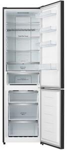 Lodówka HISENSE RB440N4GBD No Frost 200.4 cm Czarne szkło Licowane drzwi Szuflada z niższą temperaturą